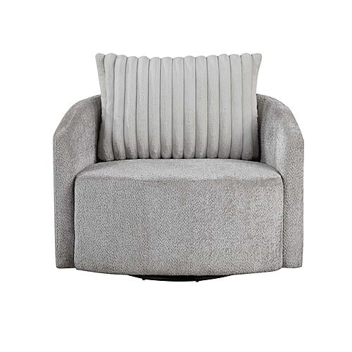 Francine Swivel Chair - Gray by Homelegance