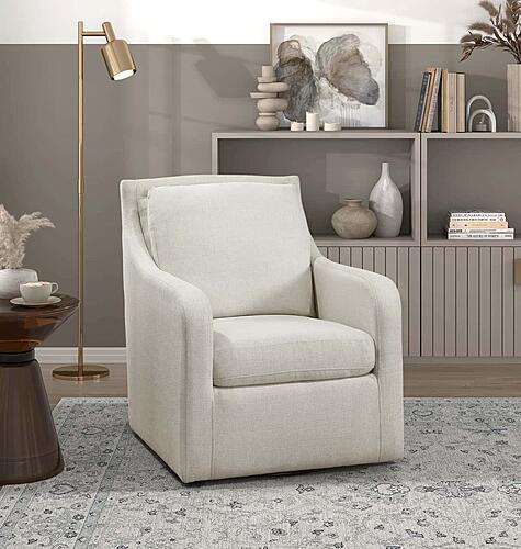 Carlmont Swivel Chair - Beige by Homelegance