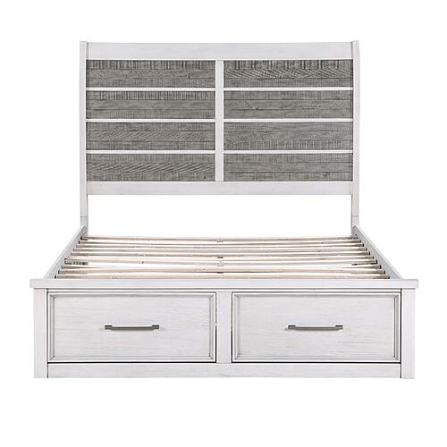 Ambrose 5pc Queen Bedroom Set  - Antique White & Antique Gray by Homelegance