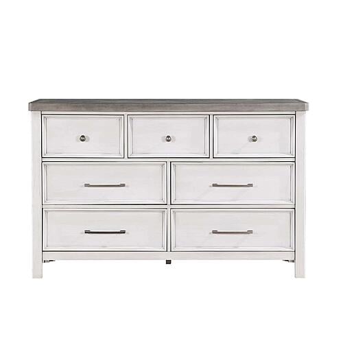 Ambrose Dresser - Antique White & Antique Gray by Homelegance