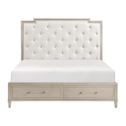 Genoa 5pc Queen Bedroom Set  - Ivory by Homelegance