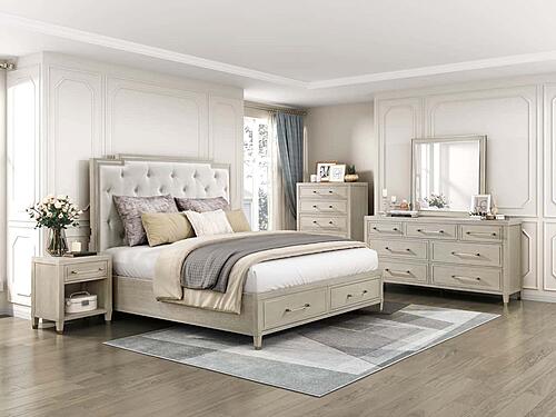Genoa Mirror - Ivory by Homelegance
