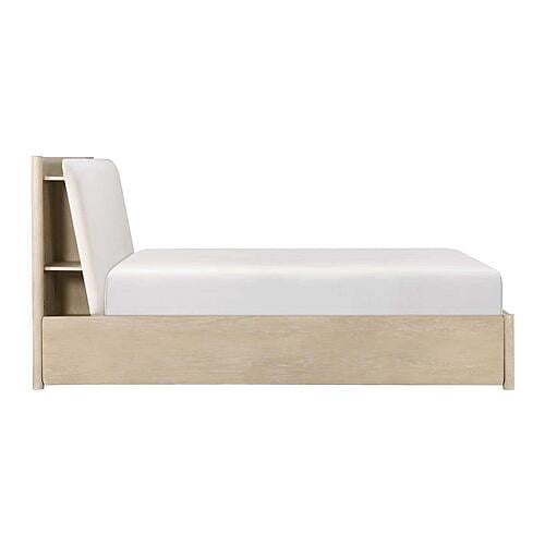 Matteo Queen Platform Bed w/Footboard Storage - Oyster by Homelegance
