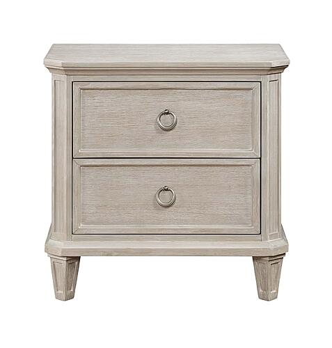 Leander Nightstand - Light Brownish Gray by Homelegance