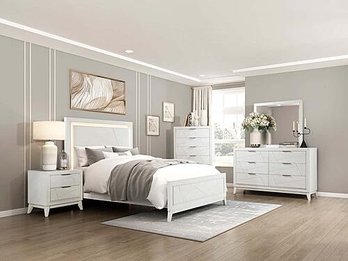 Asteria Eastern King Bed - Ivory by Homelegance