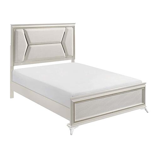 Audra California King Bed - White by Homelegance