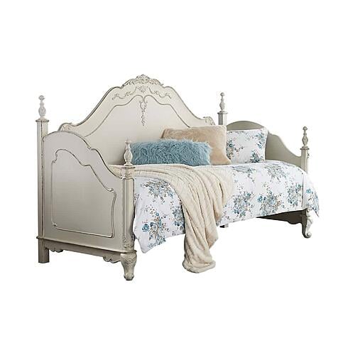 Cinderella Daybed - Antique White w/Gray  by Homelegance