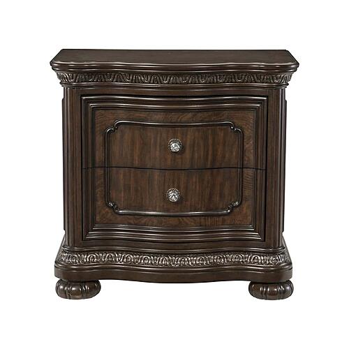 Beddington Nightstand - Dark Cherry by Homelegance