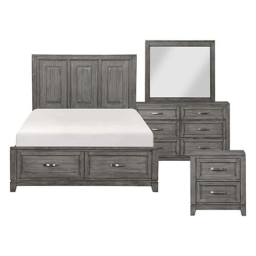 Garretson 4pc Queen Bedroom Set  - Gray by Homelegance