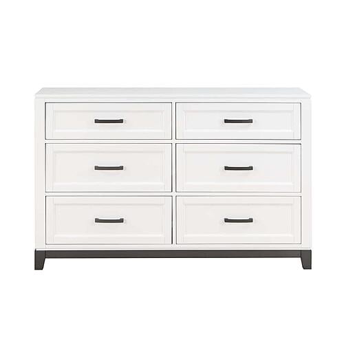 Garretson Dresser - White & Metallic Gray by Homelegance