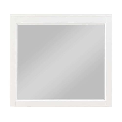 Garretson Mirror - White & Metallic Gray by Homelegance