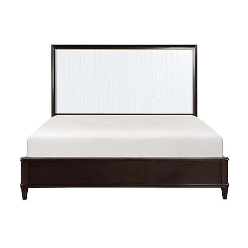 Niles California King Bed - White & Cherry by Homelegance