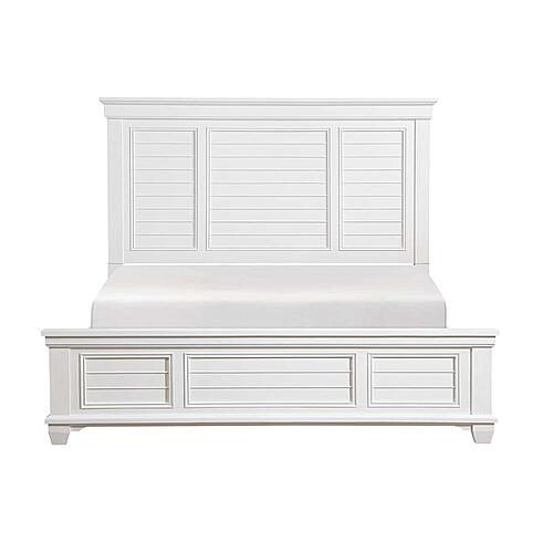Mackinac Queen Bed - White  by Homelegance