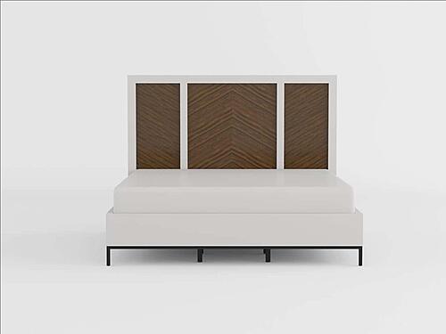 Oslo Queen Bed - White & Walnut by Homelegance