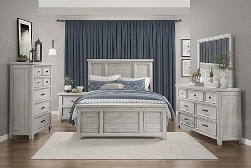 Providence Queen Bed - Light Gray by Homelegance