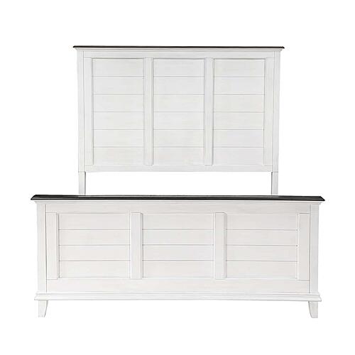 Chesterton 5pc Queen Bedroom Set  - Antique White & Dark Brown by Homelegance