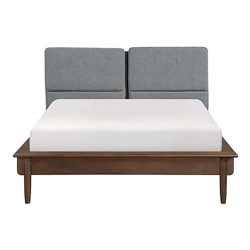 Astrid Eastern King Platform Bed - Walnut by Homelegance