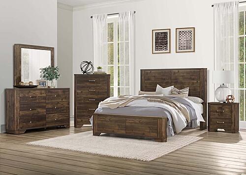 Jocelyn Mirror - Rustic Brown by Homelegance