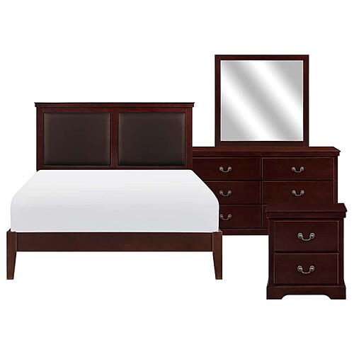 Seabright 4pc Queen Bedroom Set  - Cherry by Homelegance