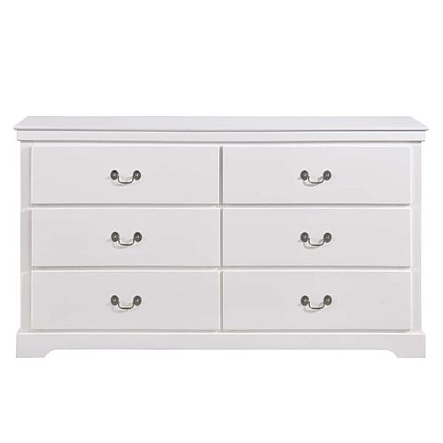 Seabright Dresser - White  by Homelegance