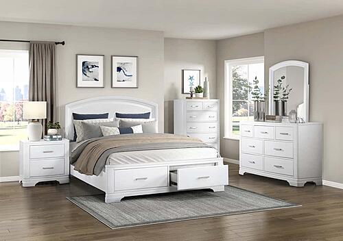 Hudson Mirror - White  by Homelegance