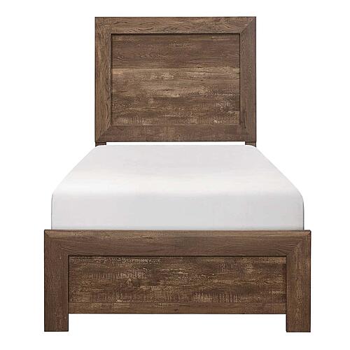 Corbin 4pc Queen Bedroom Set  - Rustic Brown by Homelegance