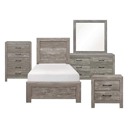 Corbin 5pc Twin Bedroom Set  - Gray by Homelegance