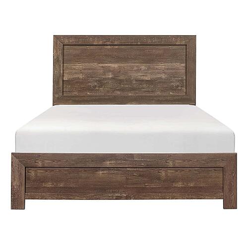 Corbin Eastern King Bed in a Box - Rustic Brown by Homelegance