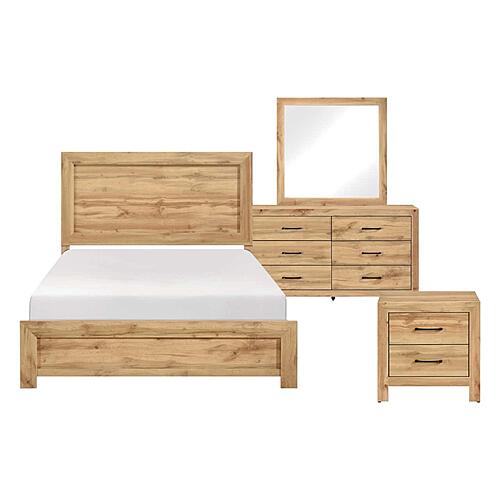 Corbin 4pc Queen Bedroom Set  - Natural by Homelegance