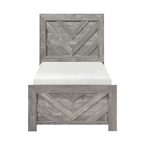 Corbin Twin Bed - Gray by Homelegance