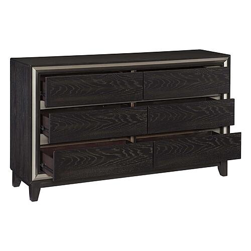 Grant Dresser - Ebony & Silver by Homelegance