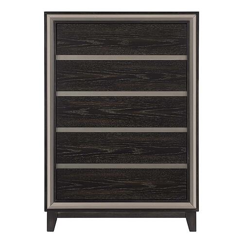 Grant Chest - Ebony & Silver by Homelegance