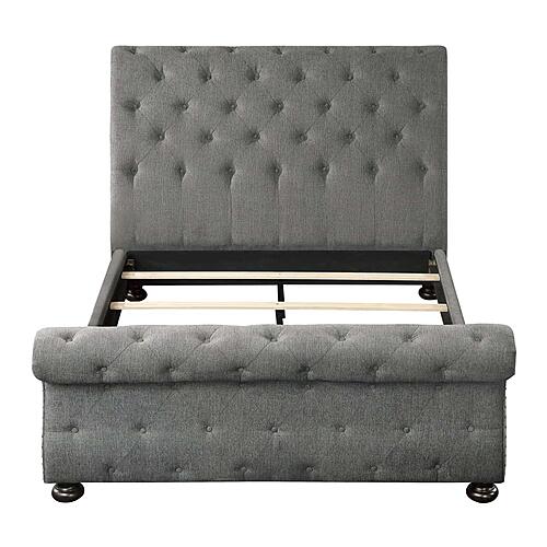 Crofton Eastern King Bed - Dark Gray by Homelegance