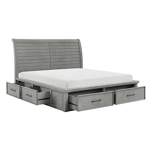 Logandale 5pc Queen Bedroom Set  - Antique Gray by Homelegance