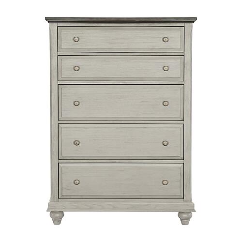 Mossbrook Chest - Dark Brown & Light Gray by Homelegance