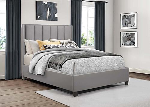 Anson Queen Platform Bed - Gray by Homelegance