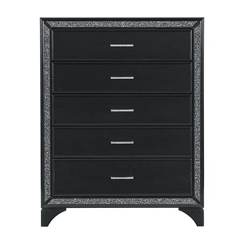 Salon Chest - Silver Glitter by Homelegance
