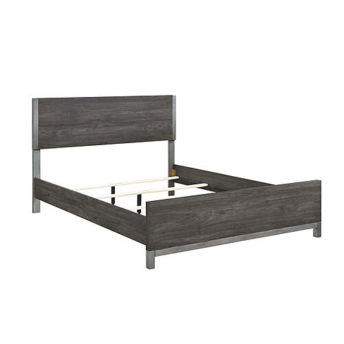 Zephyr 5pc Queen Bedroom Set  - Brownish Gray & Antique Silver by Homelegance