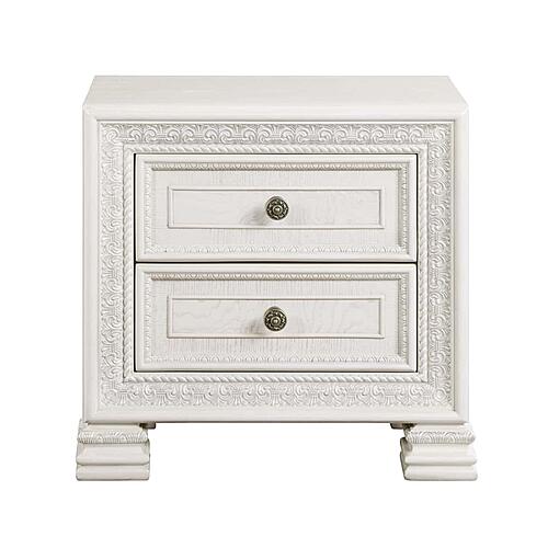 Theodora Nightstand - Pearl White by Homelegance