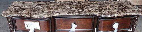 Royal Highlands Marble Top Dresser - Brown by Homelegance