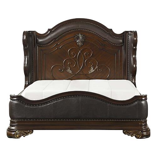 Royal Highlands Eastern King Bed - Brown by Homelegance
