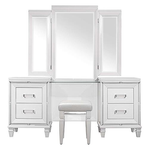 Tamsin Vanity Dresser w/Mirror - White by Homelegance