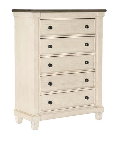 Weaver Chest - Antique White & Rosy Brown by Homelegance