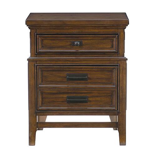 Frazier Park Nightstand - Brown Cherry by Homelegance