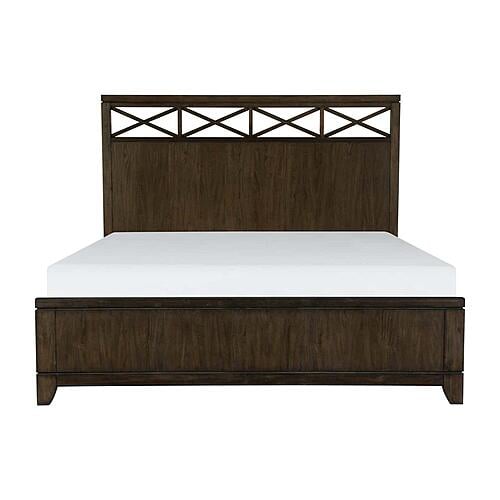 Griggs Eastern King Bed - Dark Brown by Homelegance