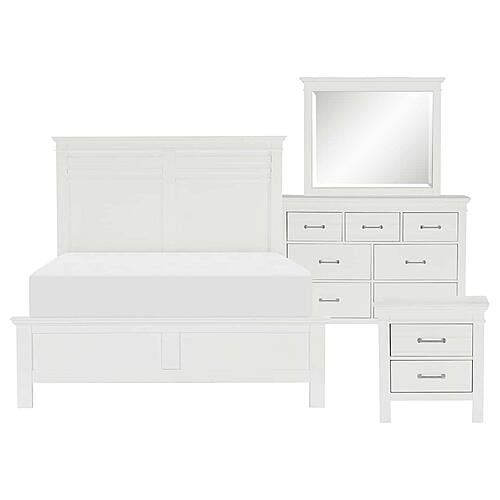Blaire Farm 4pc Queen Bedroom Set  - White by Homelegance
