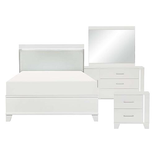 Kerren 4pc Queen Bedroom Set  - White by Homelegance