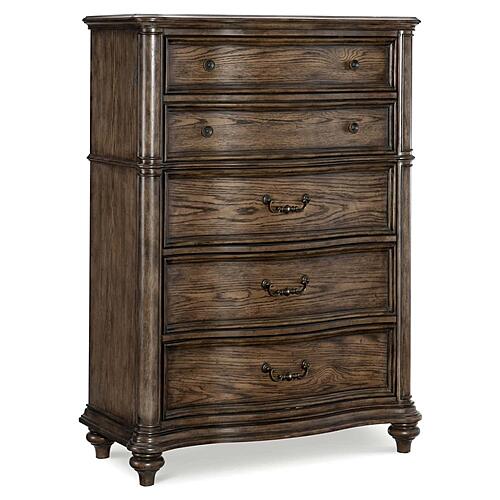 Heath Court Chest - Brown Oak by Homelegance