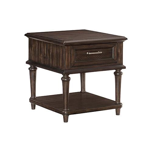Cardano End Table - Driftwood Charcoal by Homelegance