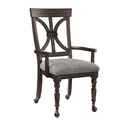 Cardano Desk Armchair - Driftwood Charcoal by Homelegance